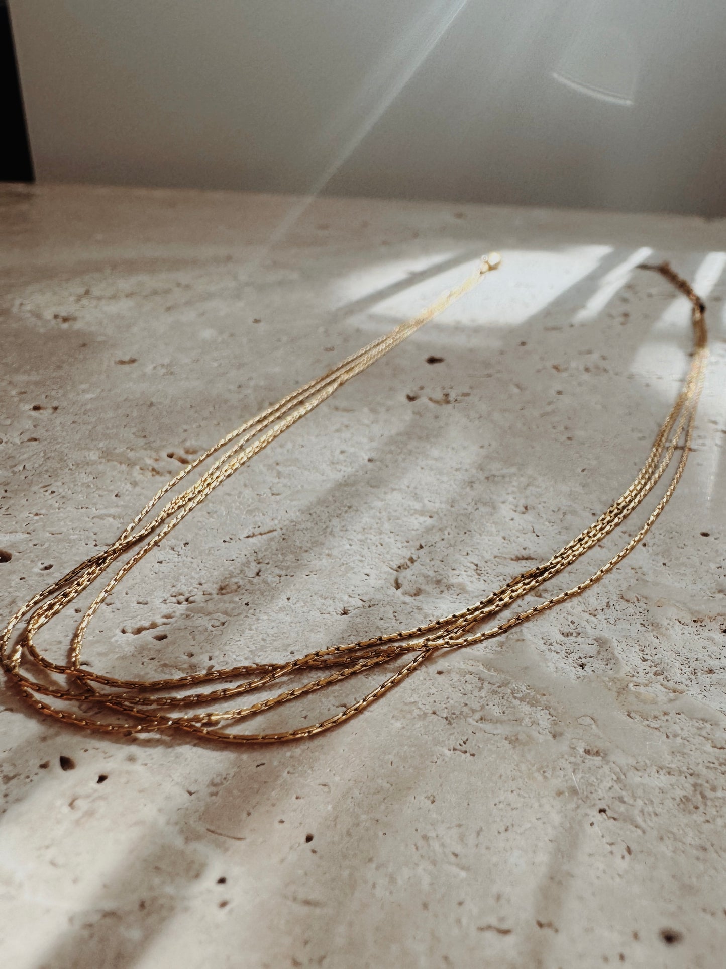 Megan Choker in Gold | Delicate Layered Elegance