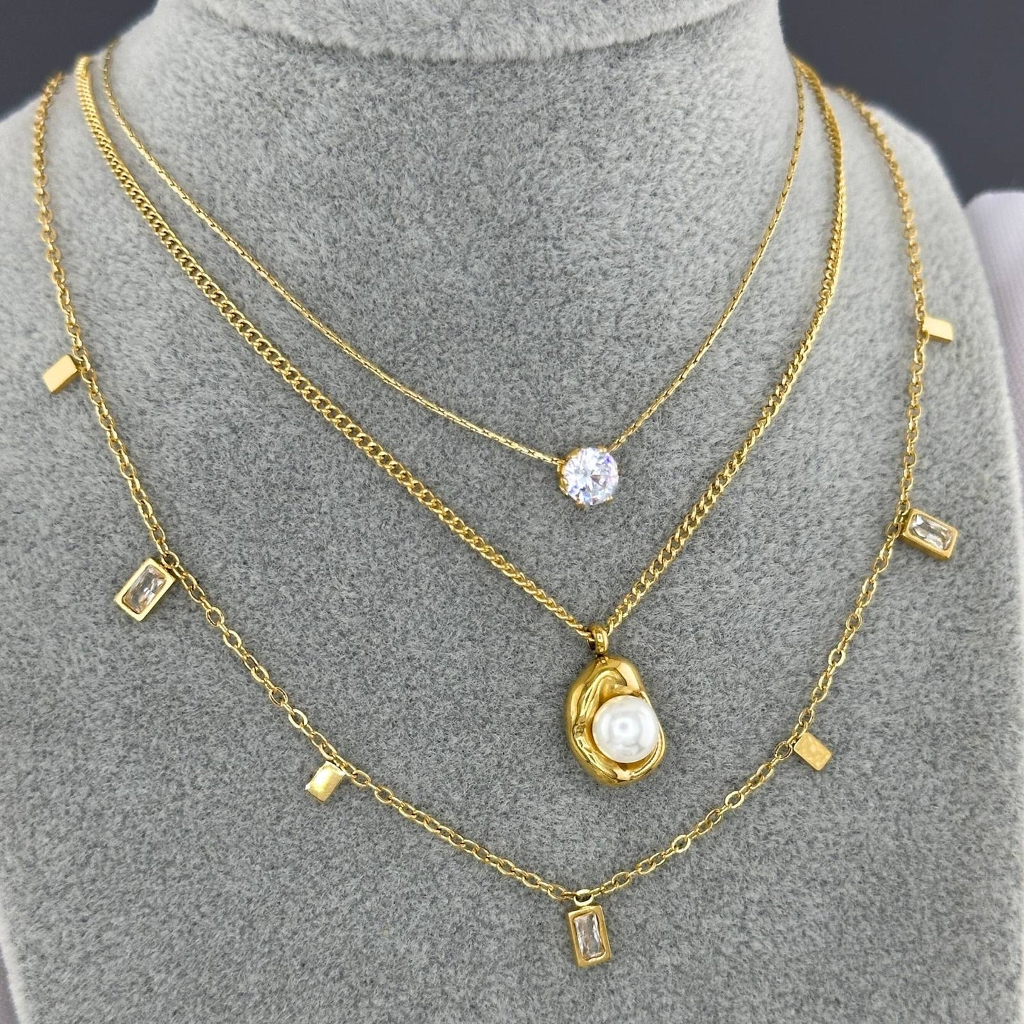 Margarida, 18K Gold Plated Steel