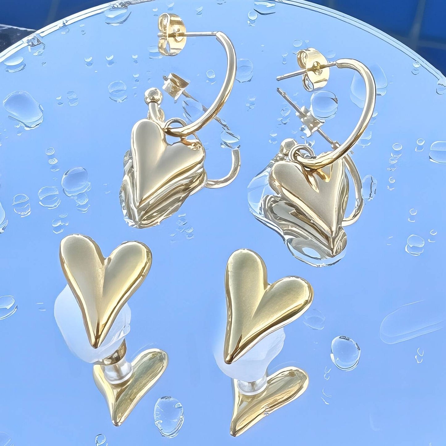 Be Mine Hoops | Removable Heart Design