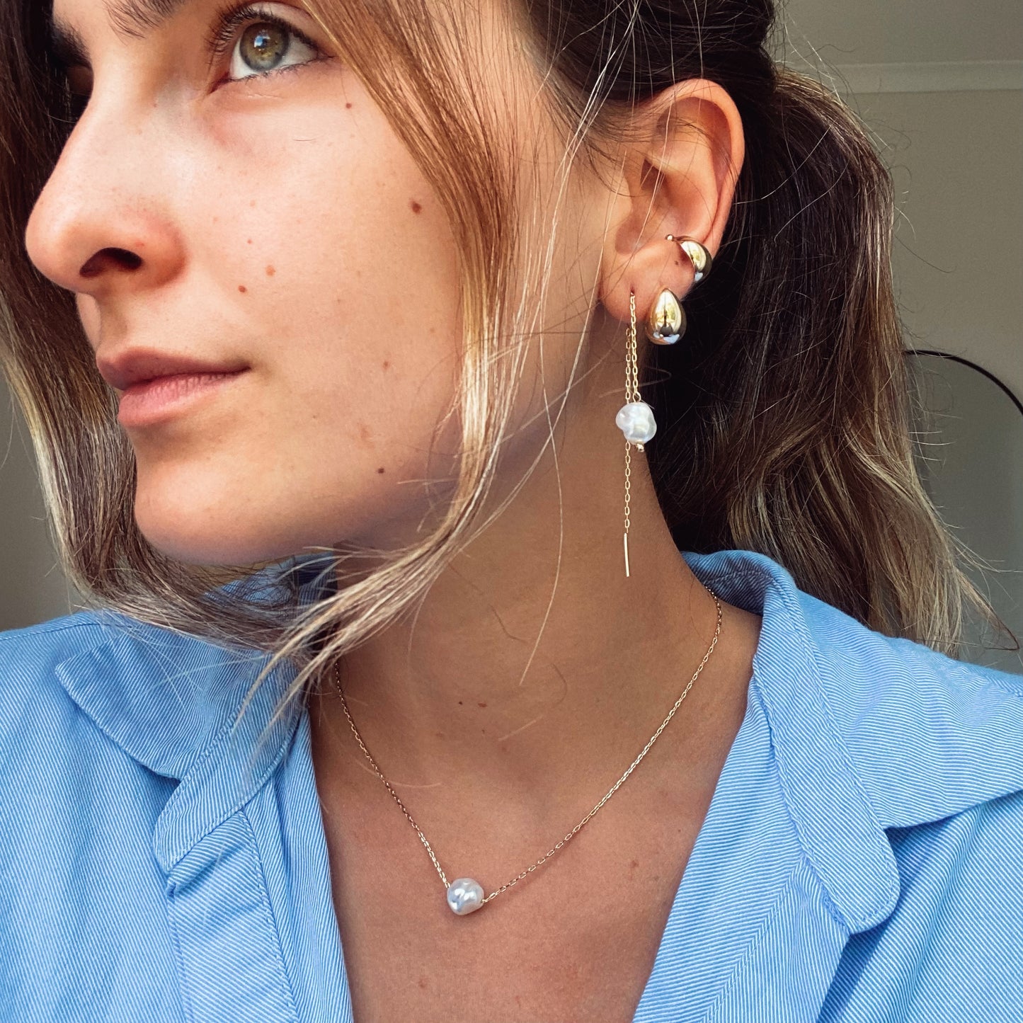 Cleo Fake Piercing - Gold