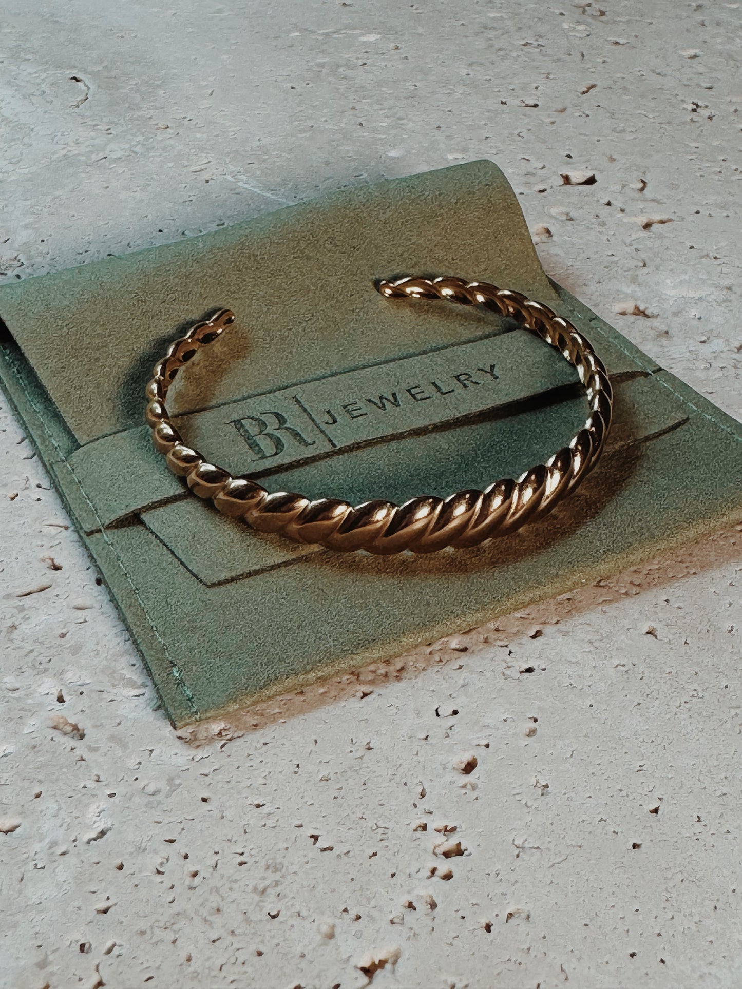 Golden Croissant Bracelet | Twisted Design