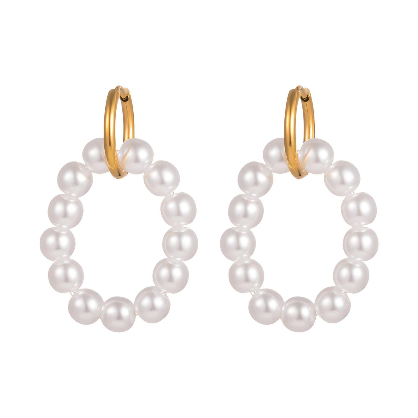 Isla Hoops | 18K Gold Plated Steel