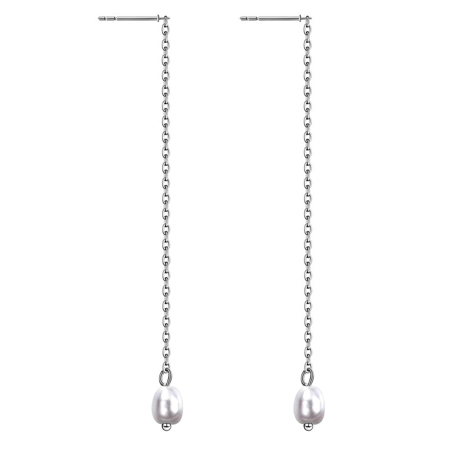 Coconut Drop Earring - Silver