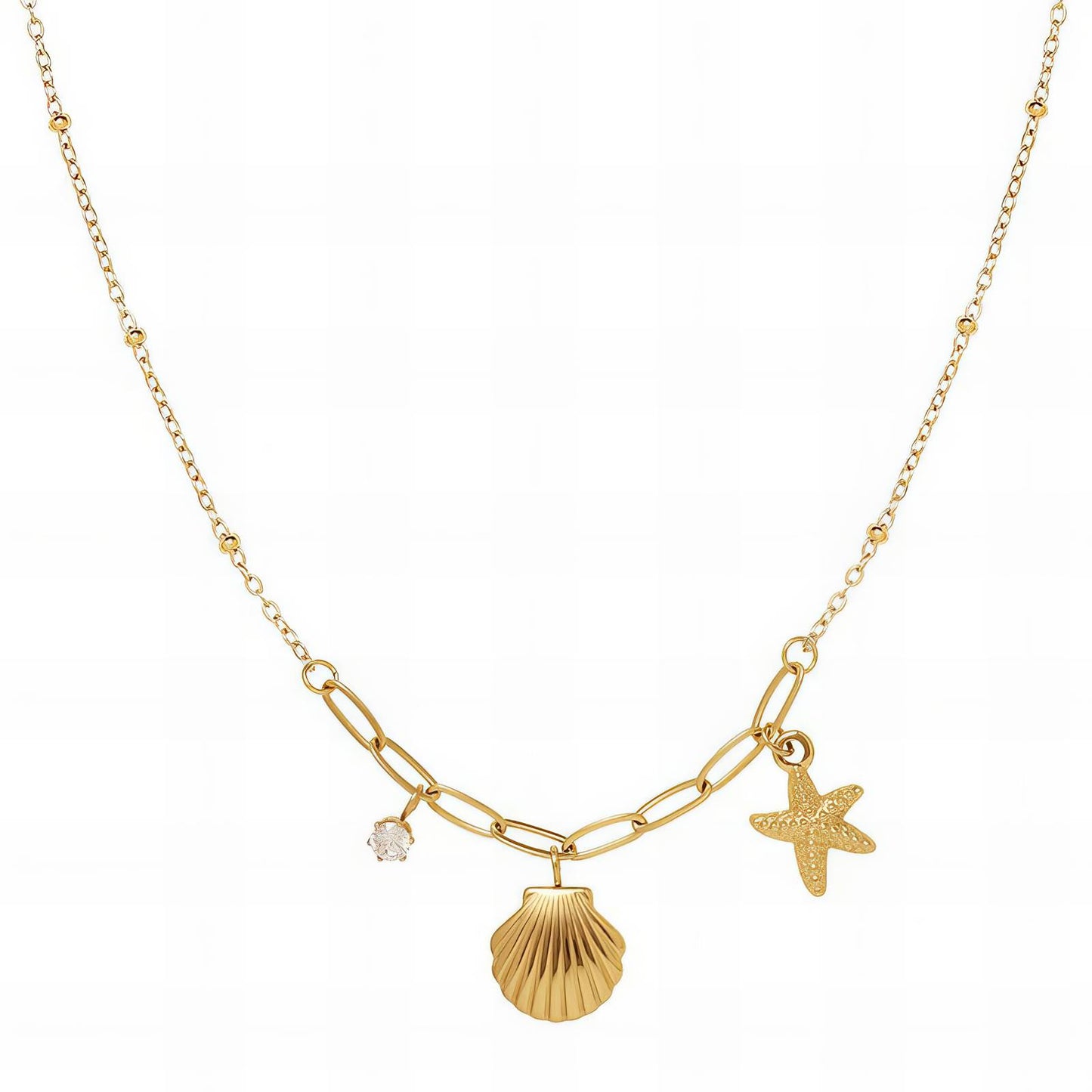 Cora Shell Necklace - Gold