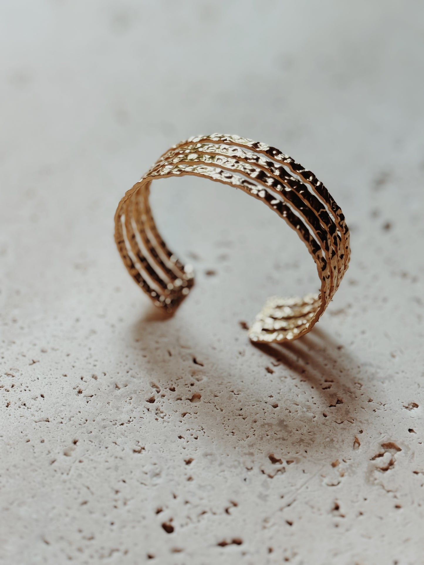 Ferrero Bracelet | Textured Multi-Band Design