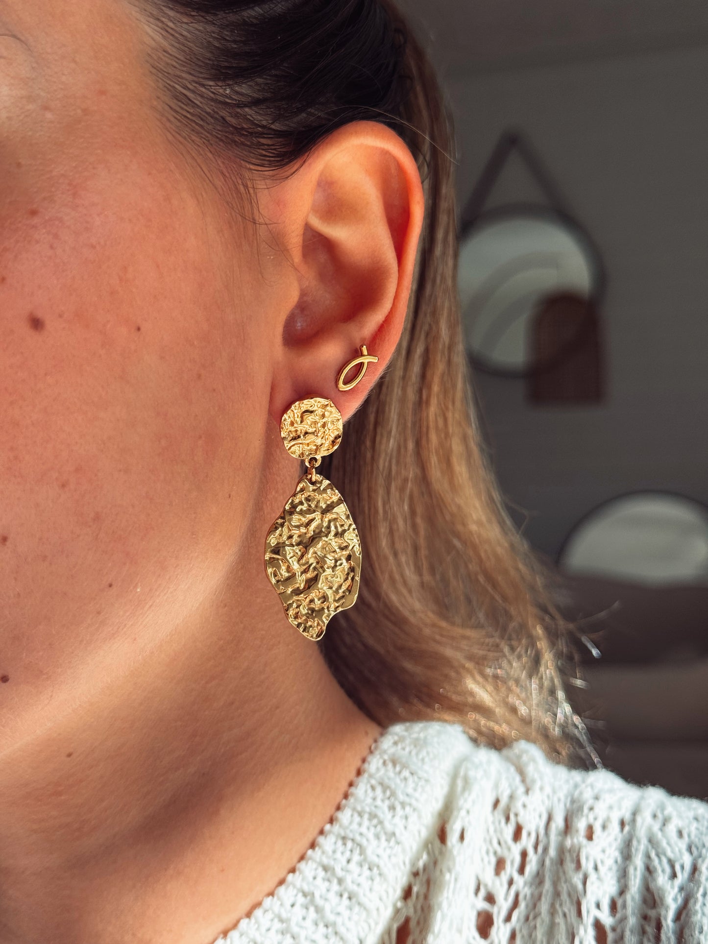Golden Soul Earrings | Statement Design