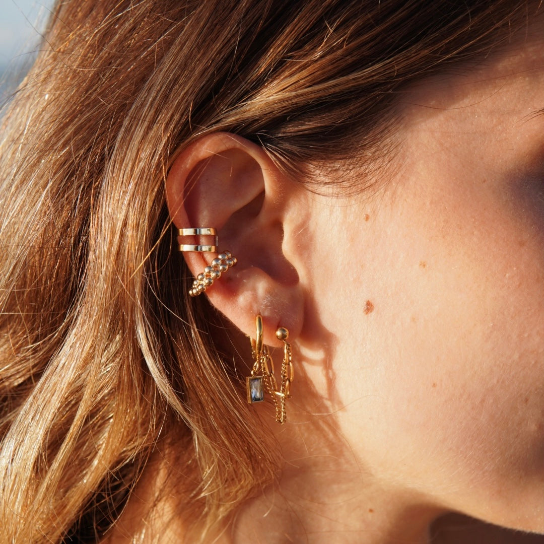 Double Glam Fake Piercing - Gold