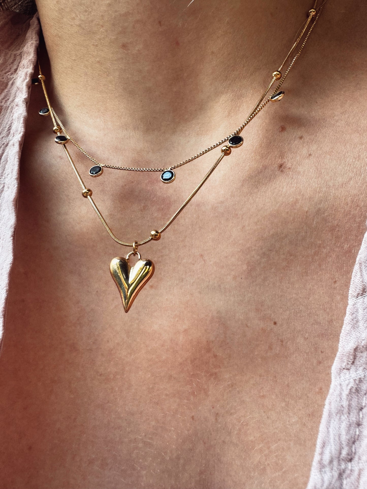 Give Me Luv Necklace - Gold