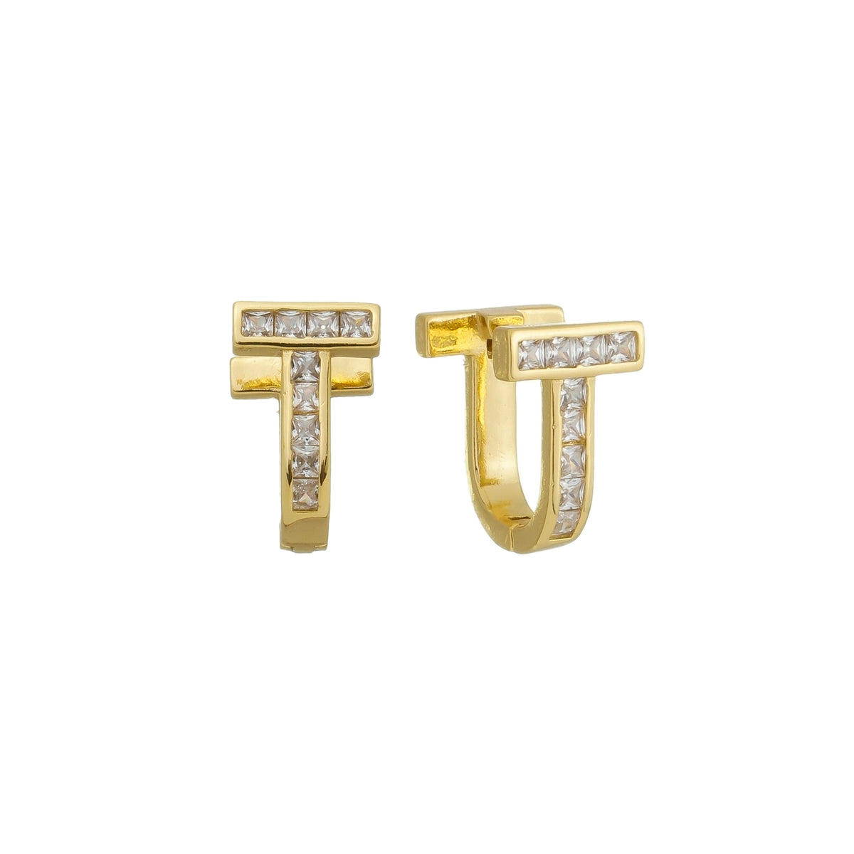 Brinco Charm Hoops Gold