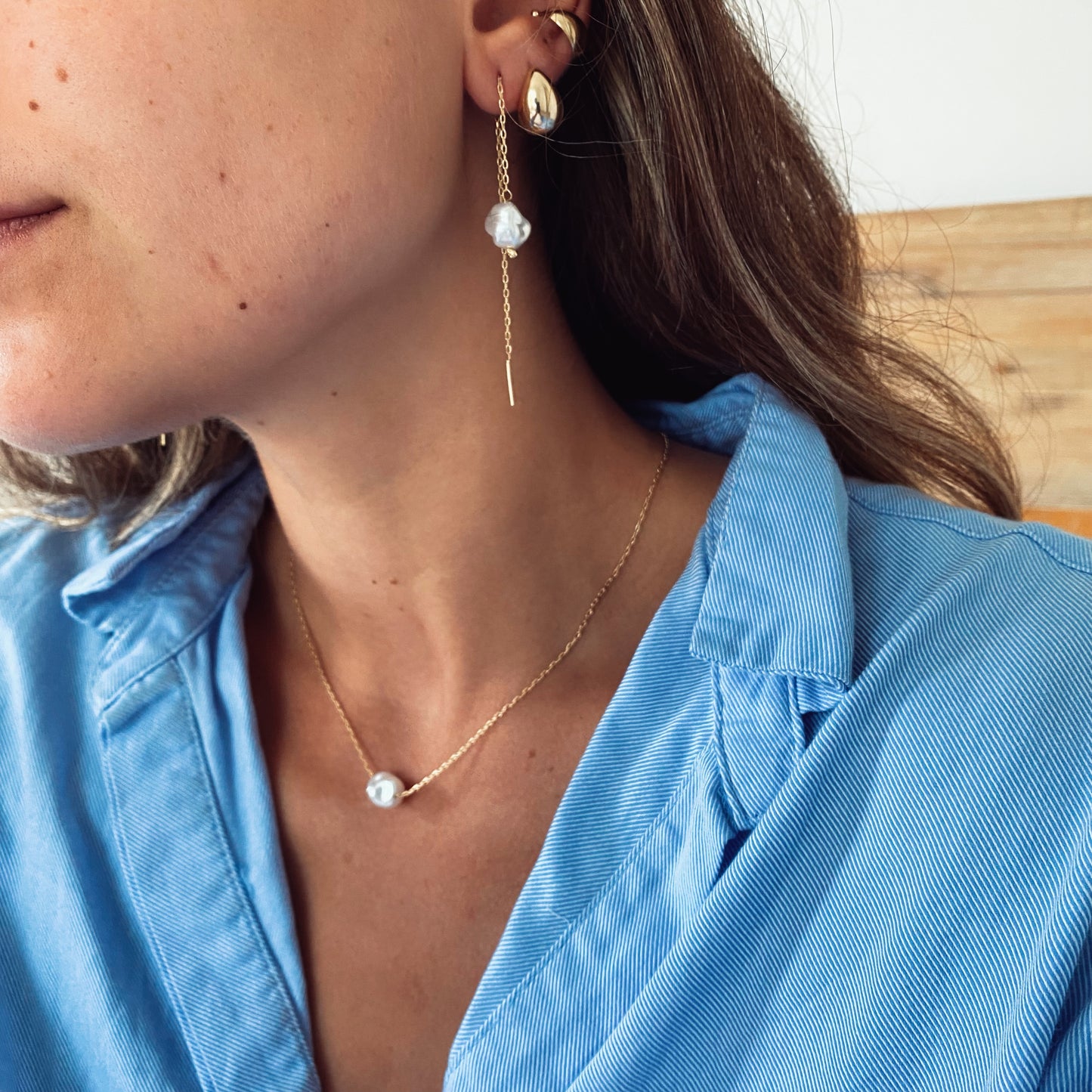 Cleo Fake Piercing - Gold
