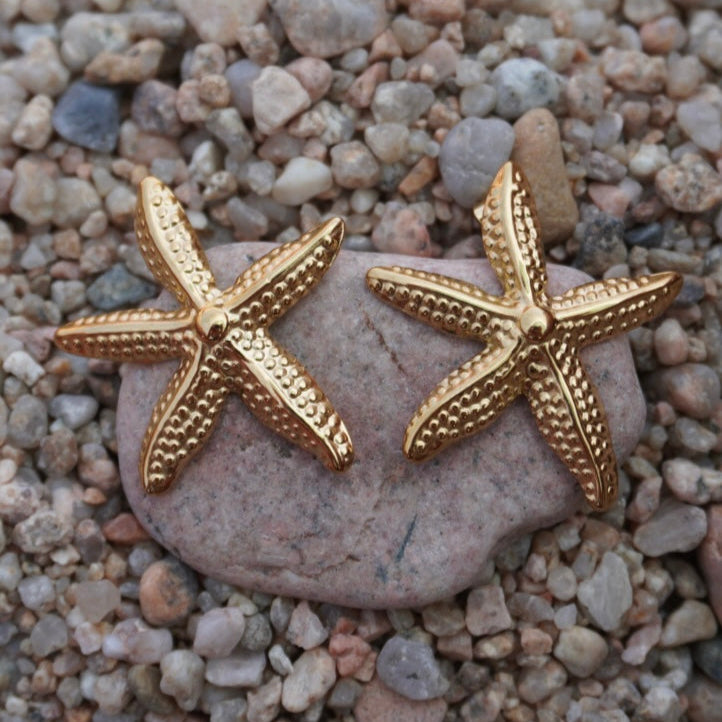 Serena Stud | 18K Gold Plated Steel
