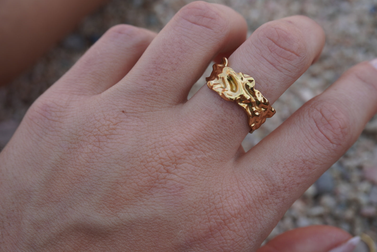 Sienna Ring | 18K Gold Plated Steel
