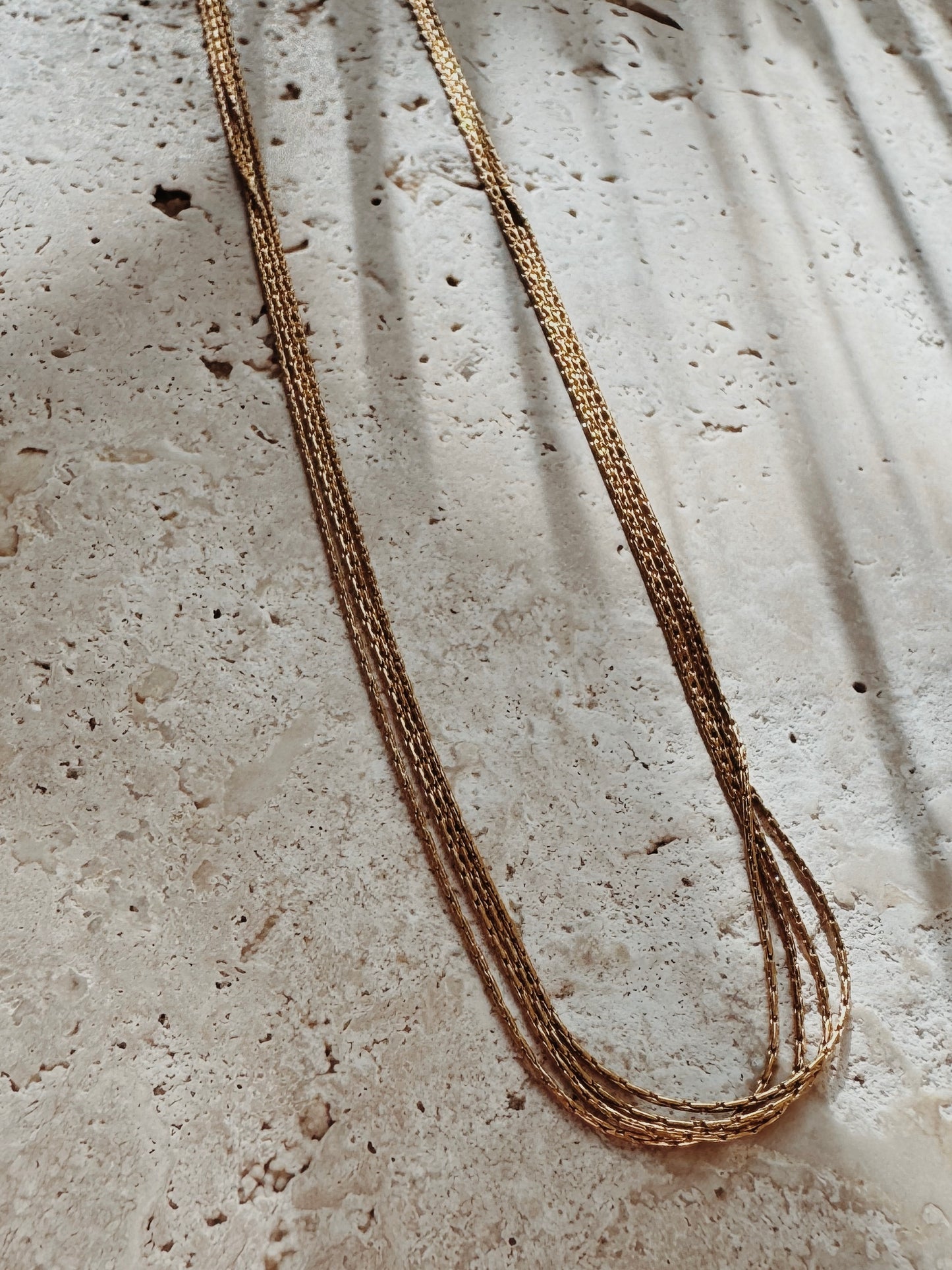 Megan Choker in Gold | Delicate Layered Elegance