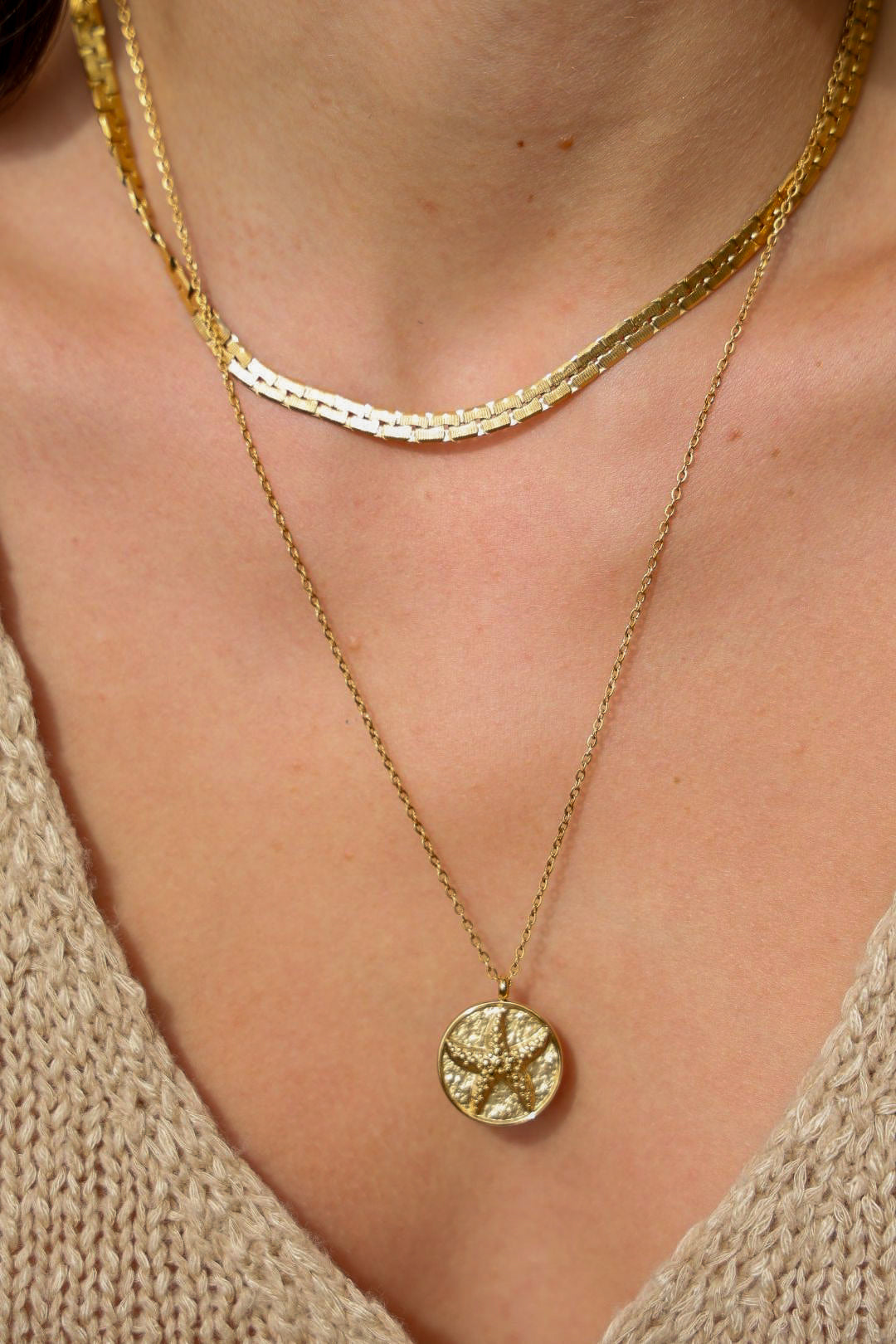 Amalfi Seashell Medallion Necklace
