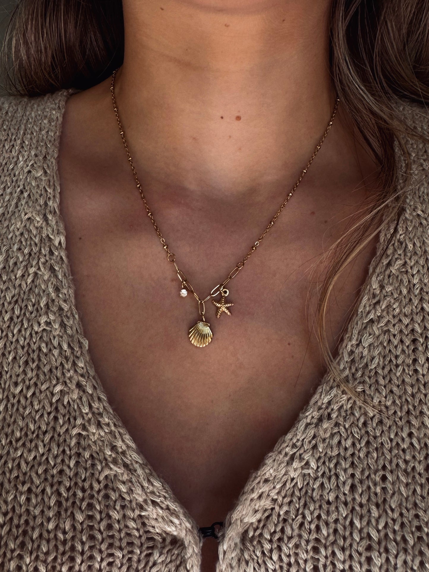 Cora Shell Necklace - Gold
