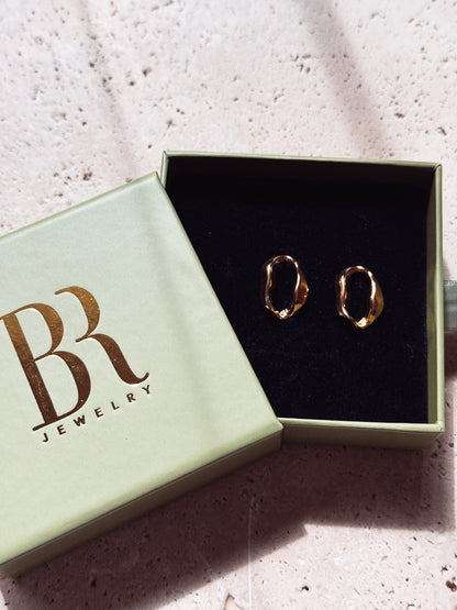 Firenze Stud Earrings | Organic Sculptural Design