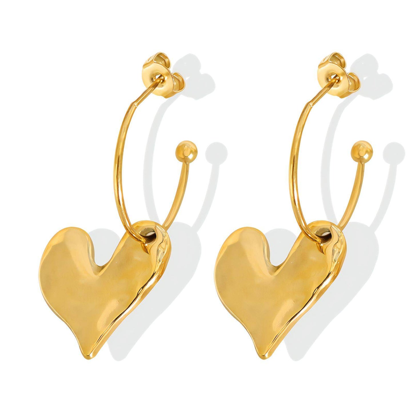 Julietta Hoops Earrings - Gold