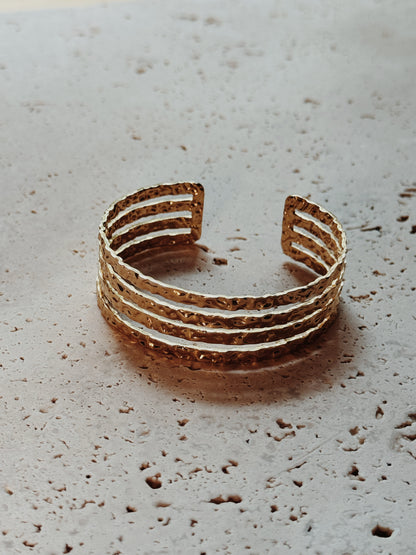 Ferrero Bracelet | Textured Multi-Band Design
