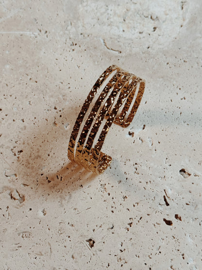 Ferrero Bracelet | Textured Multi-Band Design