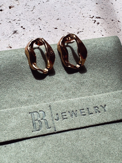 Firenze Stud Earrings | Organic Sculptural Design