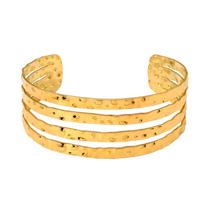 Ferrero Bracelet | Textured Multi-Band Design
