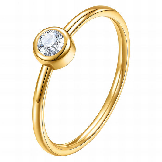 Noruega Ring, 18K Gold Plated Steel