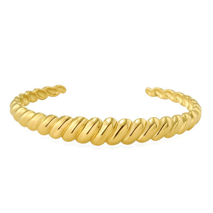 Golden Croissant Bracelet | Twisted Design
