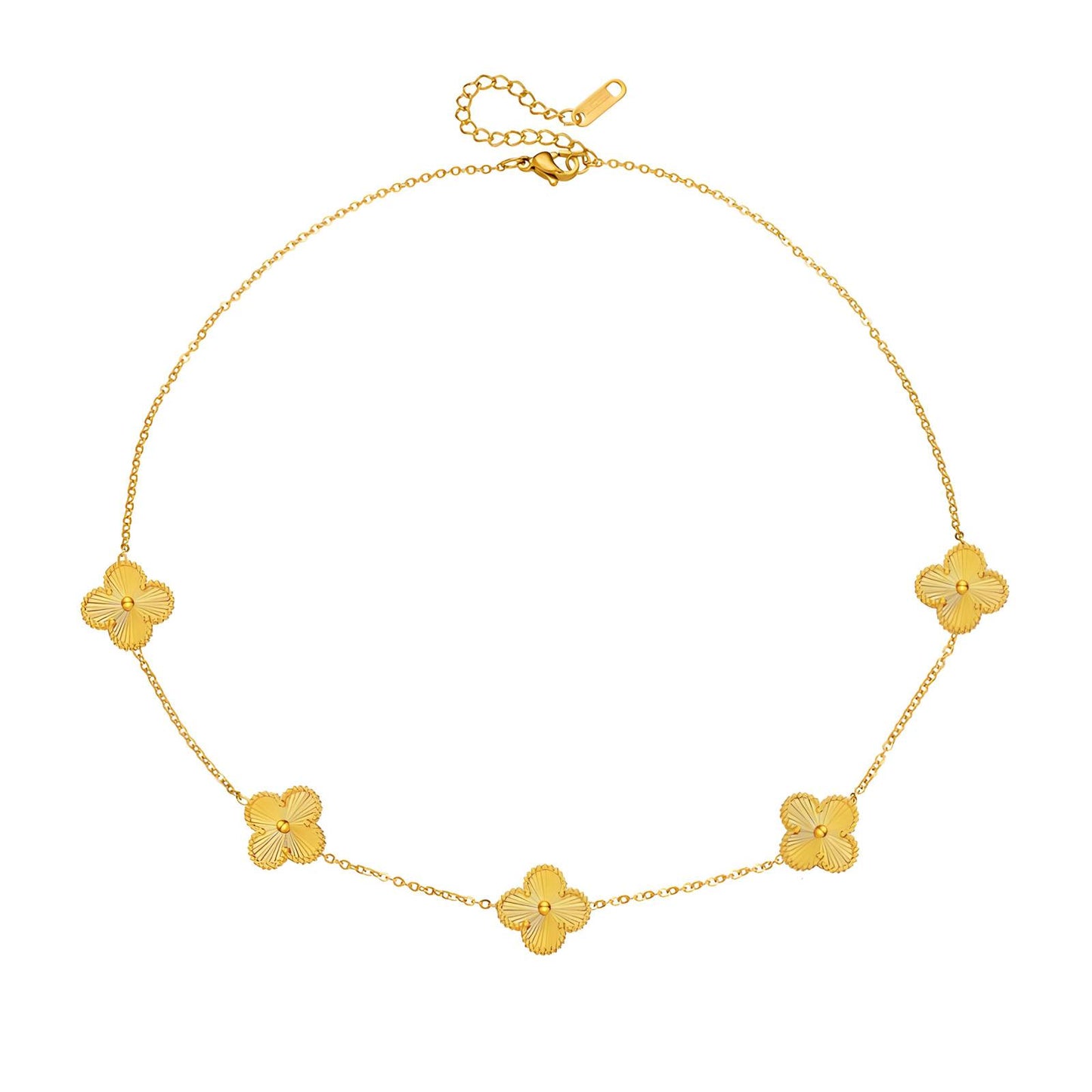 Four-leaf Necklace - Gold