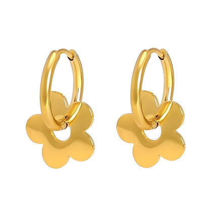 Sophie Hoops | 18K Gold Plated Steel