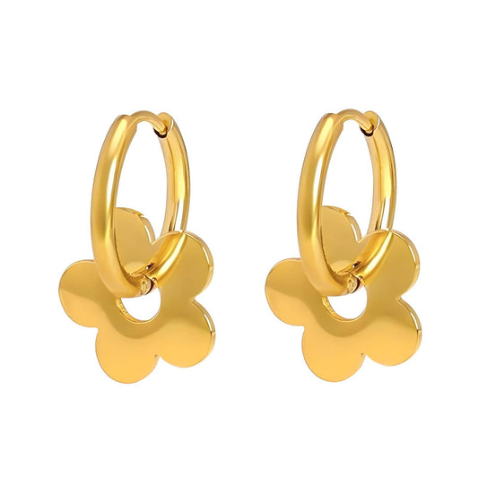 Sophie Hoops | 18K Gold Plated Steel