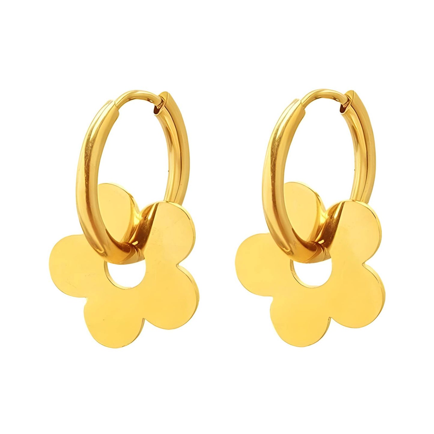 Sophie Hoops | 18K Gold Plated Steel