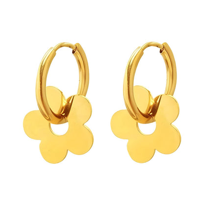Sophie Hoops | 18K Gold Plated Steel