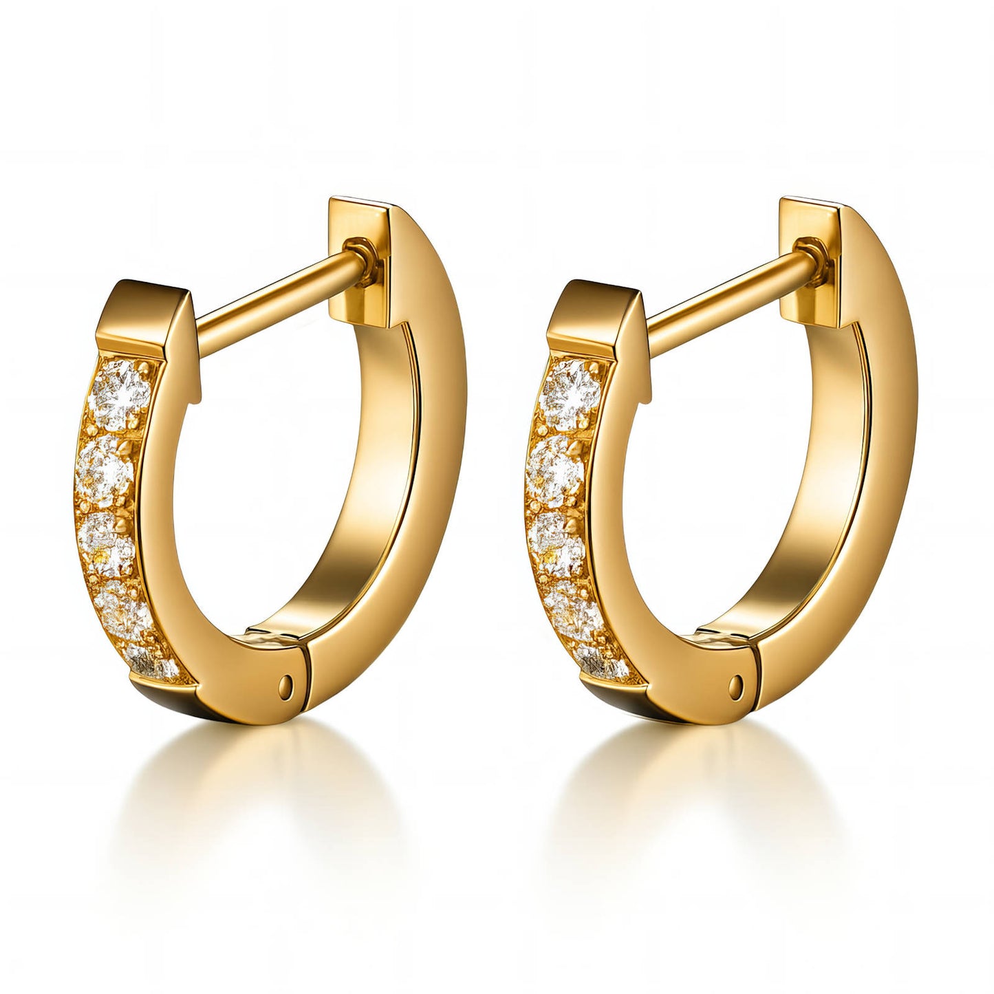 Lena Hoops – Waterproof Everyday Zirconia Hoops