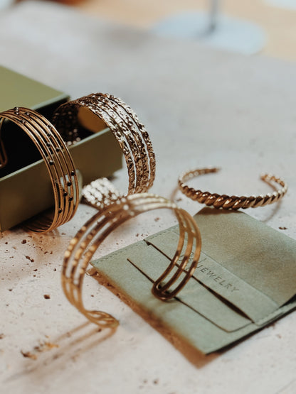 Ferrero Bracelet | Textured Multi-Band Design