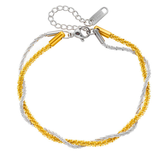 Solstice Bracelet | Dual-Tone Gold & Silver Chain