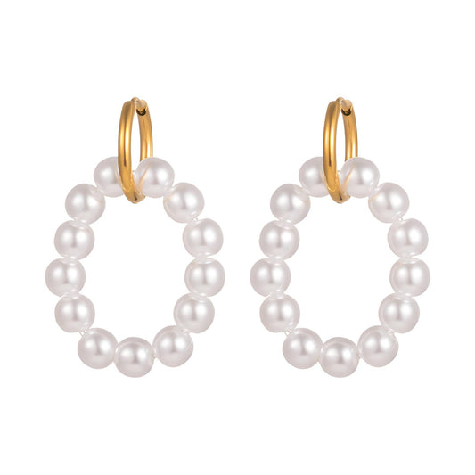 Isla Hoops |  18K Gold Plated Steel