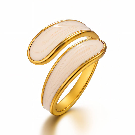 Solea Ring – Waterproof Adjustable Enamel Statement Ring