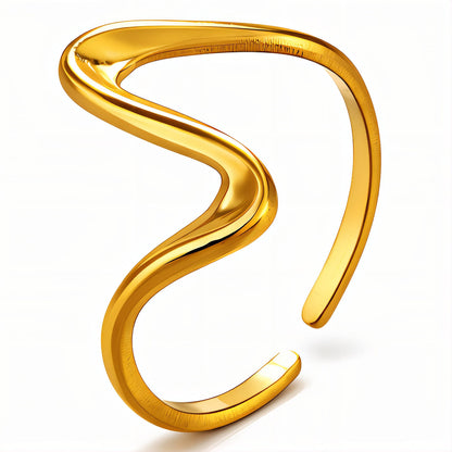 Dune Ring – Waterproof Sculptural Adjustable Ring
