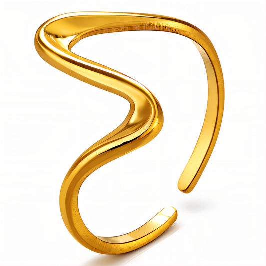 Dune Ring – Waterproof Sculptural Adjustable Ring