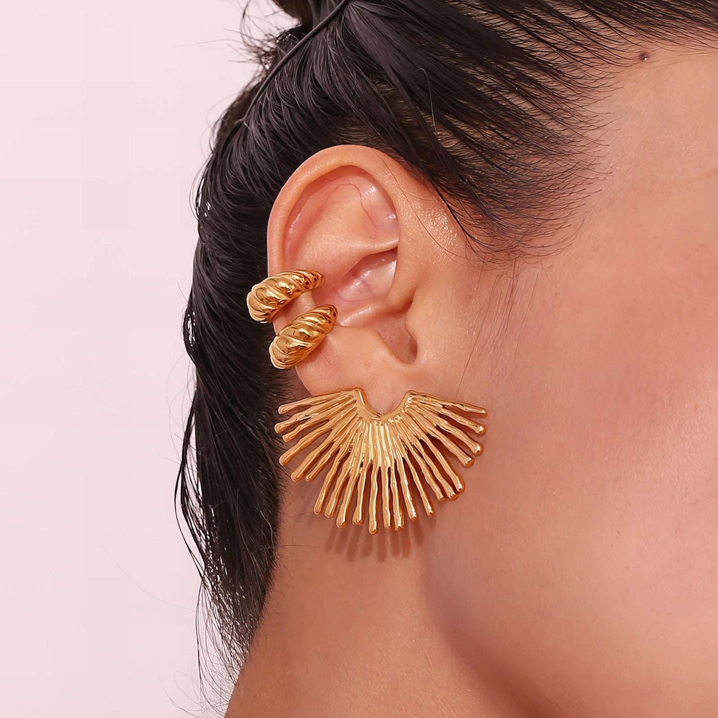 Golden Flakes Earrings