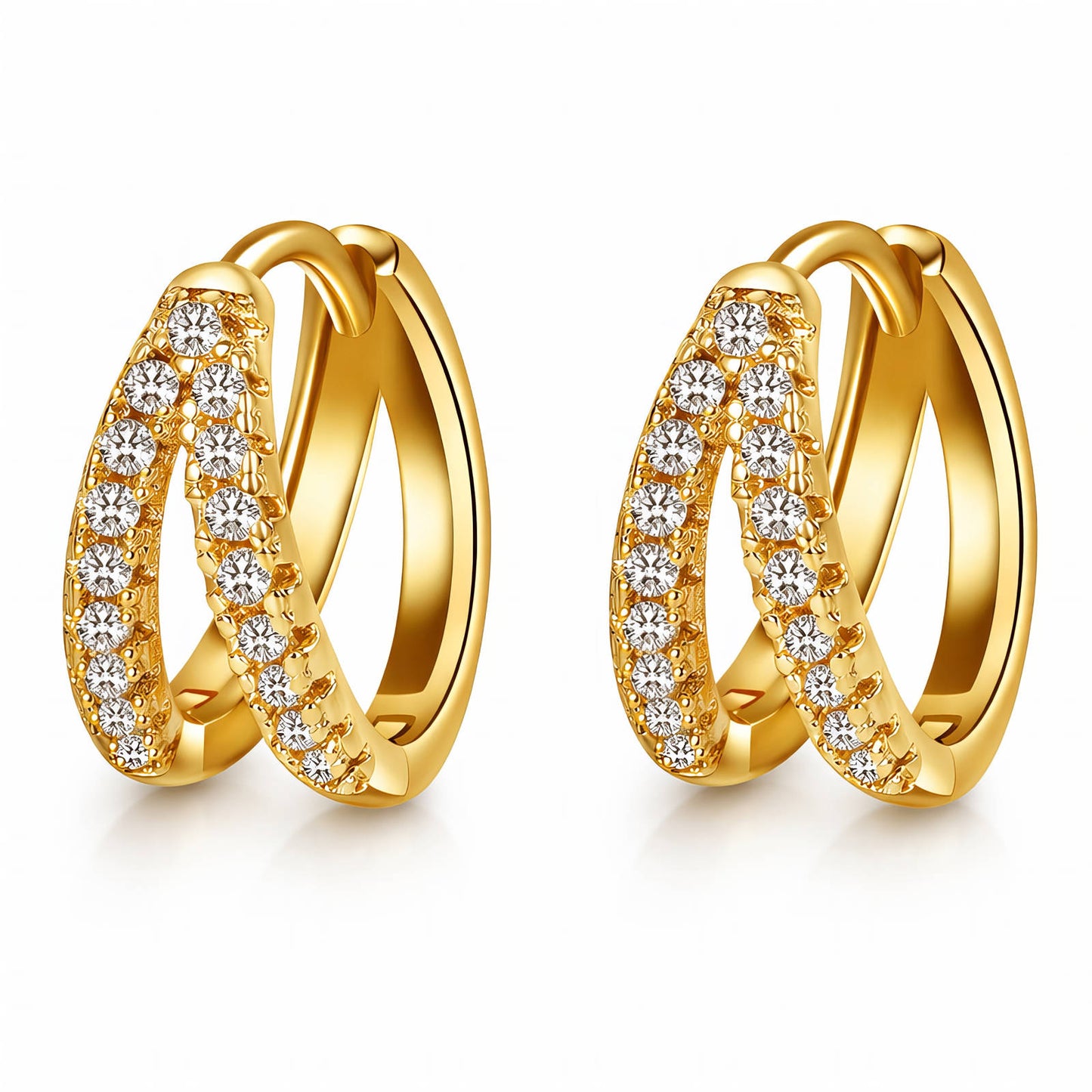 Lara Earrings – Waterproof Zirconia Mini Huggies