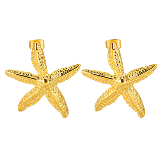 Serena Stud | 18K Gold Plated Steel