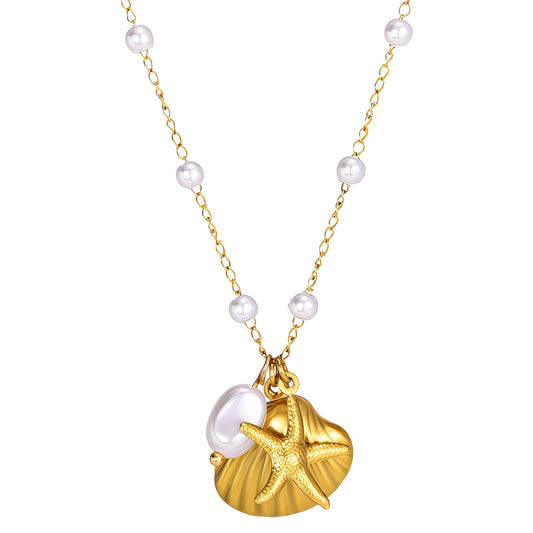 Lorena Necklace | 18K Gold Plated Steel
