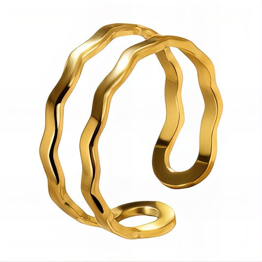 Double Wave Ring