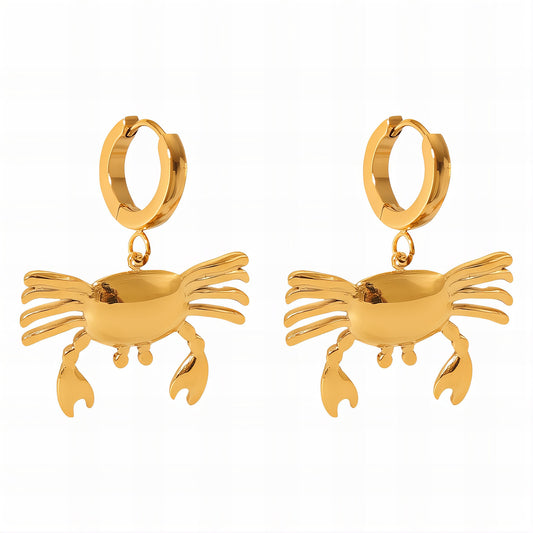 Caletta Hoops Earrings | 18K Gold Plated Steel