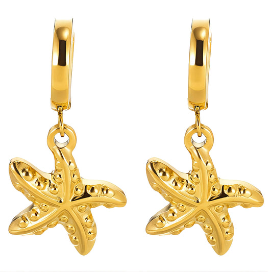 Sabrina Starfish Hoop Earrings