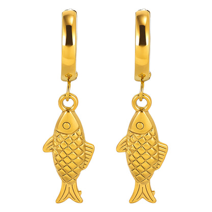 Lucky Fish Hoops