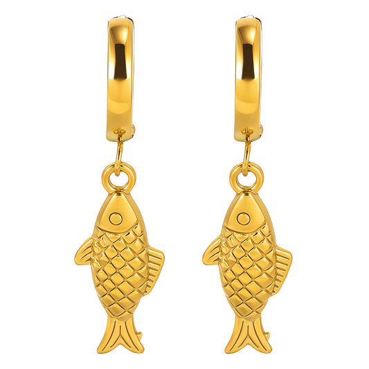 Lucky Fish Hoops