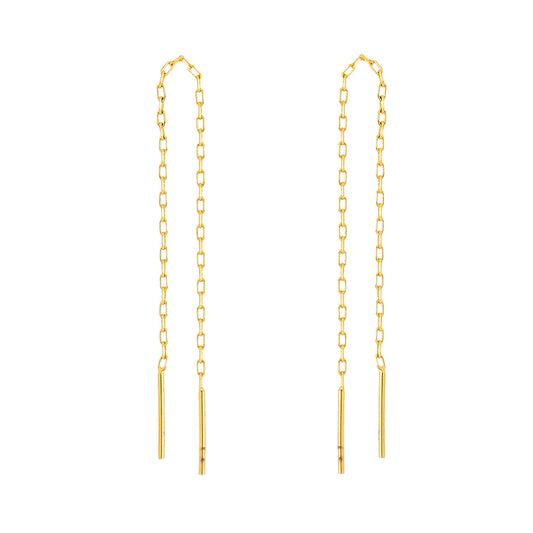 Nina Chain Earrings - Gold