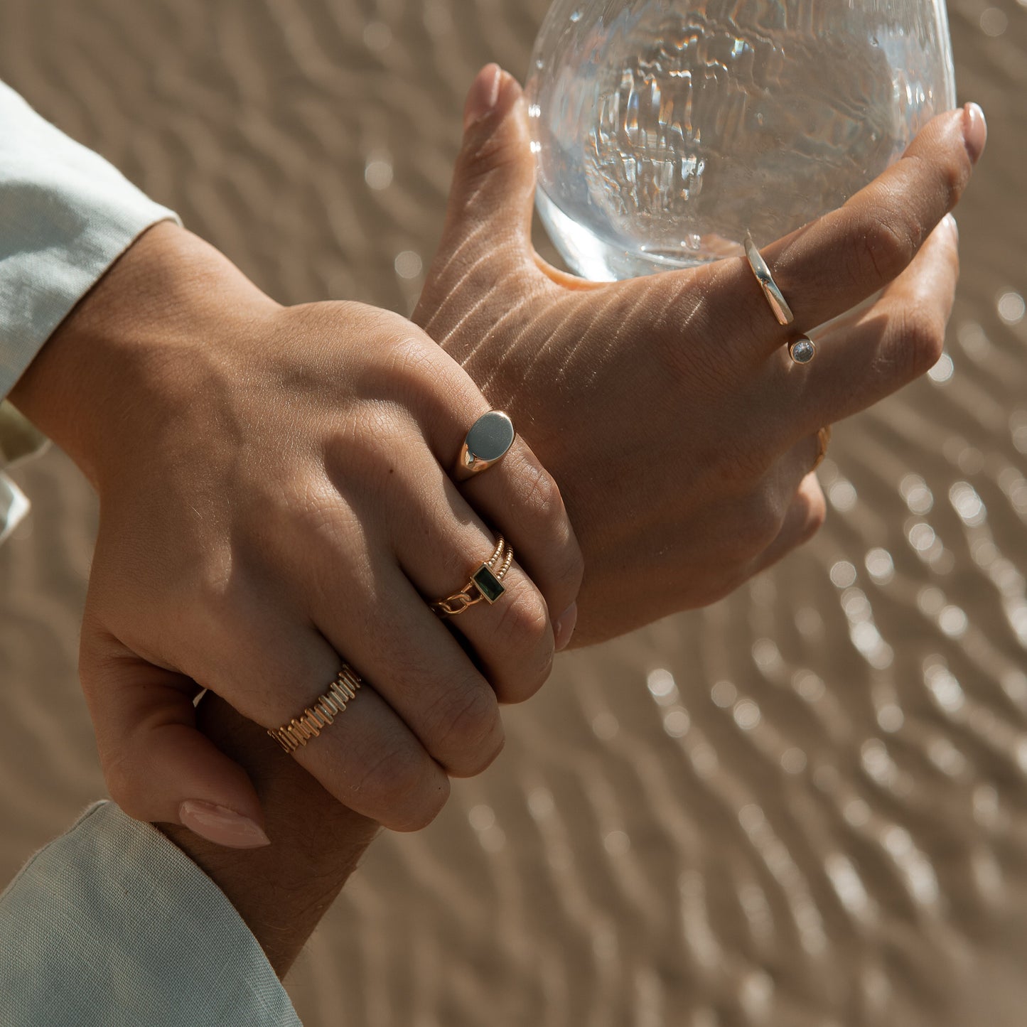 Emerald Treasure Ring - Gold